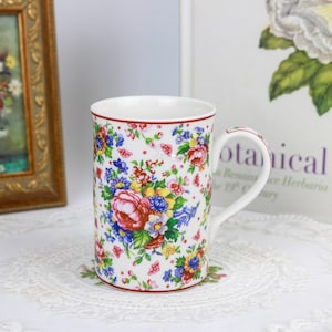 Royal Albert Lady Carlyle Afternoon Tea II Mug, Vintage English Bone China Mug, Replacement China, Morning Coffee, Afternoon Tea