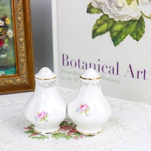 Royal Albert Tranquility Salt and Pepper Shakers, English Bone China Salt and Pepper Shakers, Replacement China, Vintage China