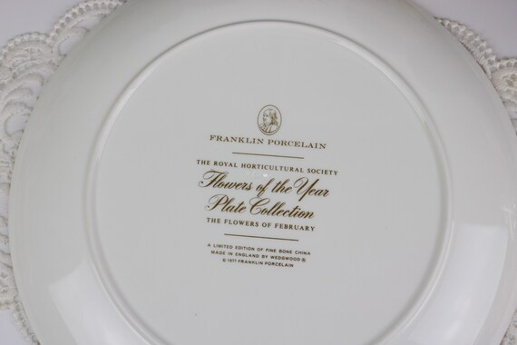 Wedgwood Franklin Porcelain Flowers of the Year Plate the Royal