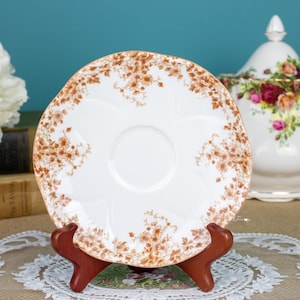 Shelley Dainty Brown Replacement Saucer, English Bone China Replacement Saucer, Vintage China, Replacement China