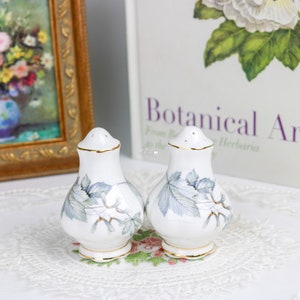 Royal Albert Silver Maple Salt And Pepper Shakers, English Bone China Salt And Pepper Shakers, Replacement China