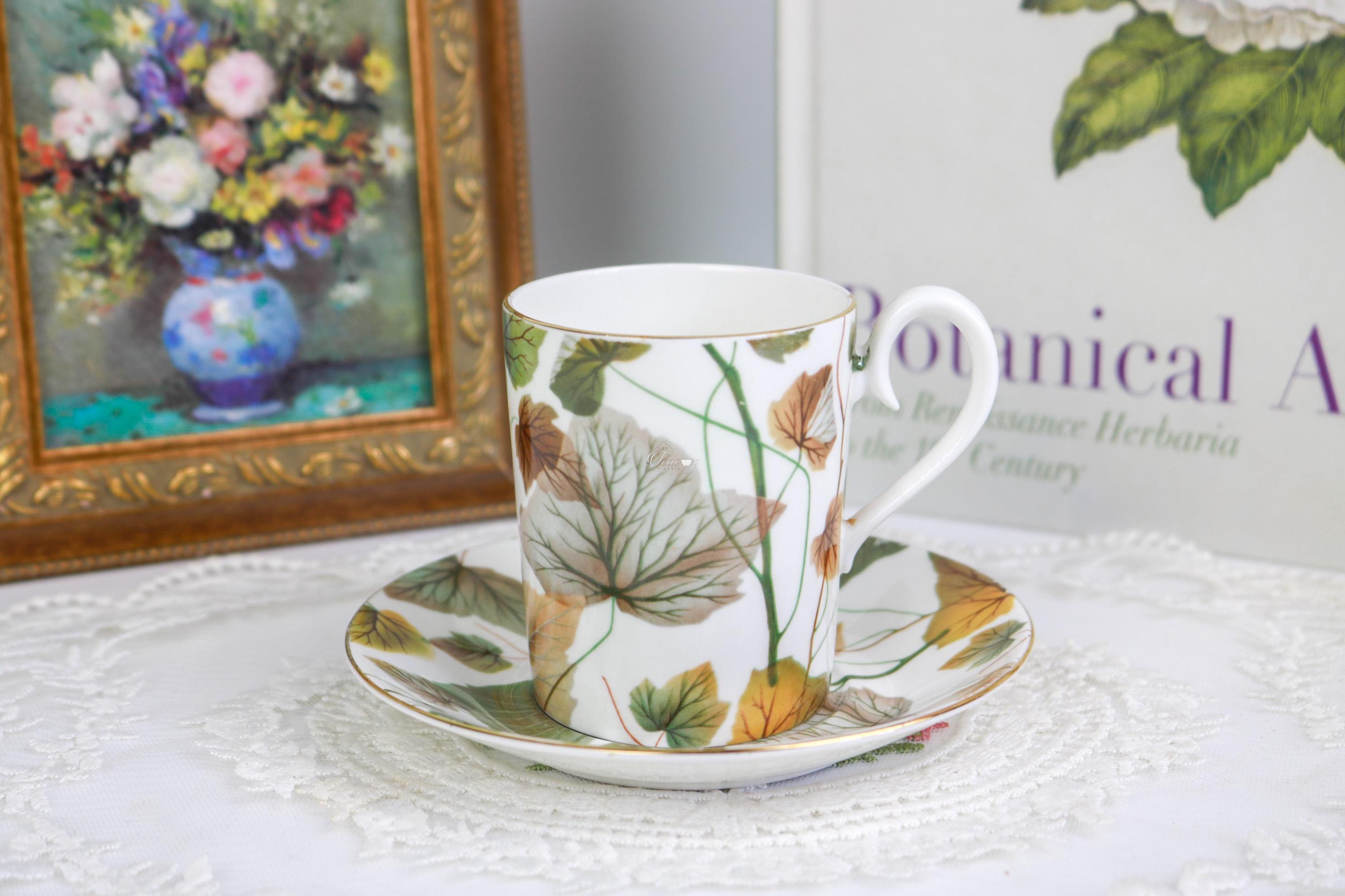 Royal Albert Springwood Can Shaped Demitasse, English Bone China