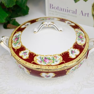 Royal Albert Lady Hamilton Covered Vegetable Dish, English Bone China Covered Vegetable Dish, Vintage China, Replacement china
