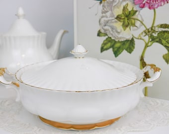 Royal Albert Val d'Or Vintage englische Bone China Gemüseschüssel