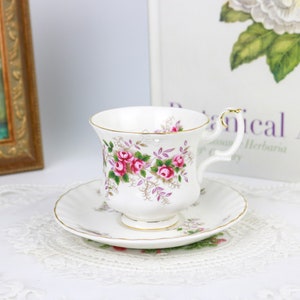 Royal Albert Lavender Rose Demitasse Cup and Saucer, English Bone China Demitasse, Replacement China, Vintage China