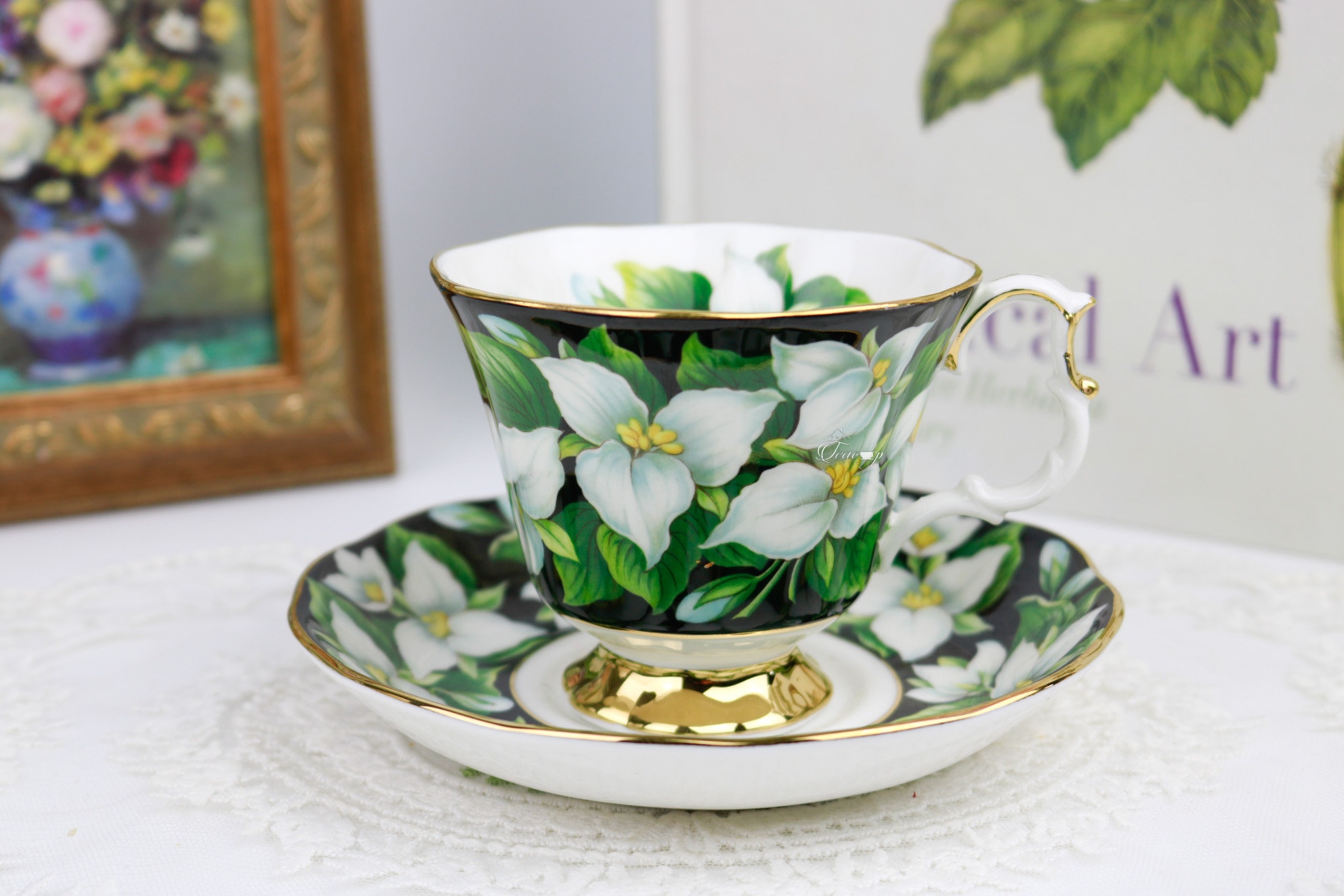 ON SALE Royal Albert Provincial Flowers Series Trillium Teacup and 