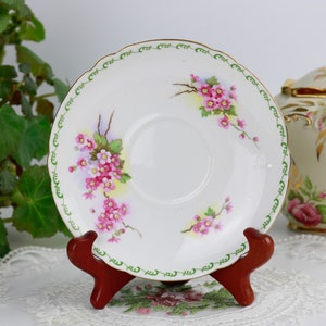 Shelley Stocks Replacement Saucer, English Bone China Replacement Saucer, Vintage China, Replacement China
