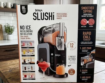 Ninja SLUSHi Professional Frozen Drink Maker 5-in-1 Slush Maker with RapidChill FS301 150oz MAX/96oz/88oz/72oz