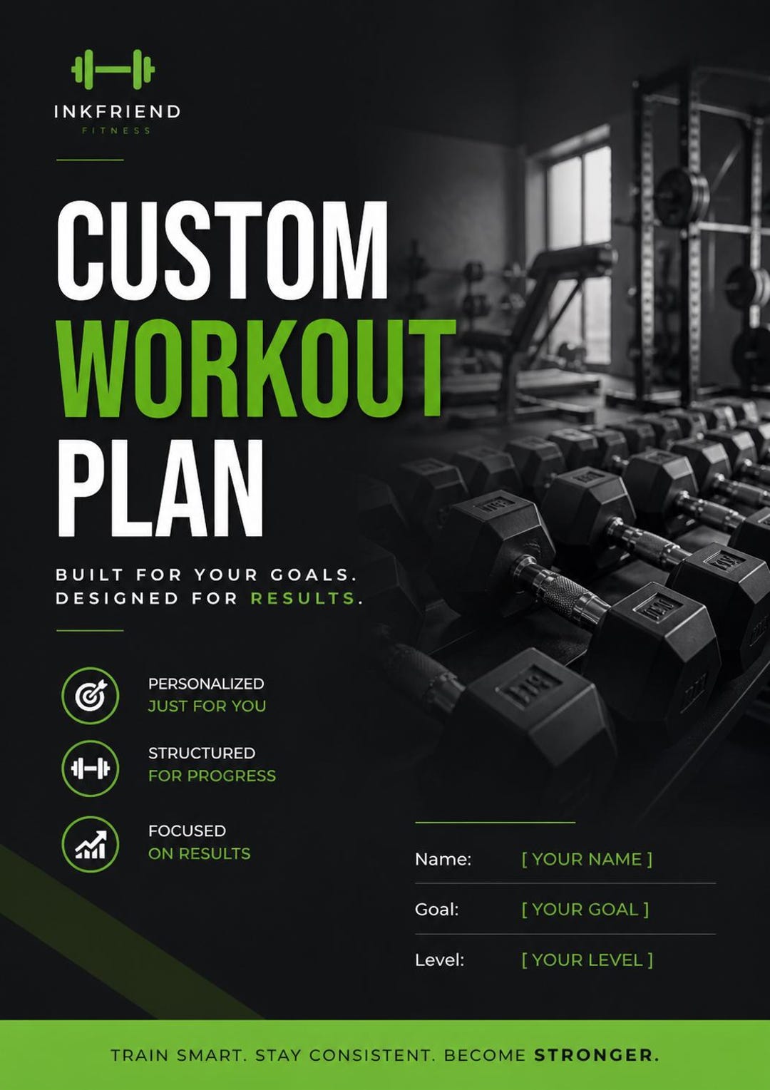 Custom Workout Plan Based on Your Goals, Personalized Gym Routine, Fat ...