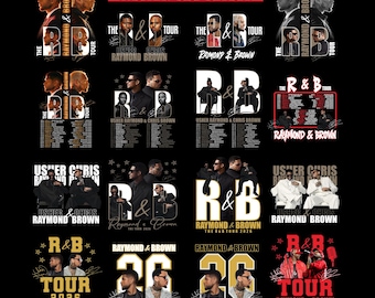 Raymond and Brown R&B Tour 2026 PNG Fan Art Design (Digital Download)