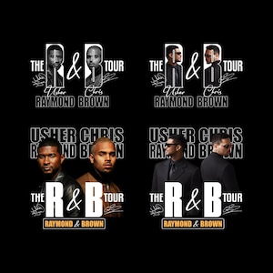 Paquete de imágenes PNG de la gira de R&B de Raymond y Brown 2026 (descarga digital)