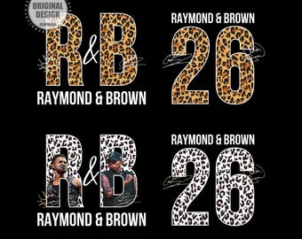 Leopard RnB Tour 2026, Usher Chris Brown Raymond PNG, Fan Art Design Sublimation Ready to Print