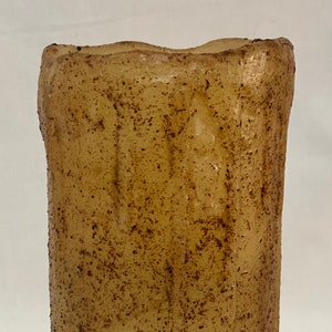 ONE Burnt Ivory "MADISON" Rustic French Farmhouse 6" Drip Pillar Candle w/ Timer - 6" Tall by 3" Diameter - 2 Burning Modes - 2 AVAILABLE