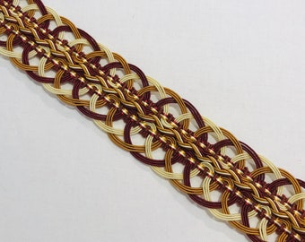 Below Wholesale V74 Scalamandre Loden Gold Pearl PETIT PALAIS French Passementerie Silk Braid Gimp Trim Retails 55.00 yd 3.8 yds