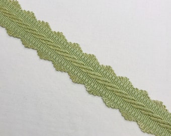 Below Wholesale V74 Scalamandre Loden Gold Pearl PETIT PALAIS French Passementerie Silk Braid Gimp Trim Retails 55.00 yd 3.8 yds