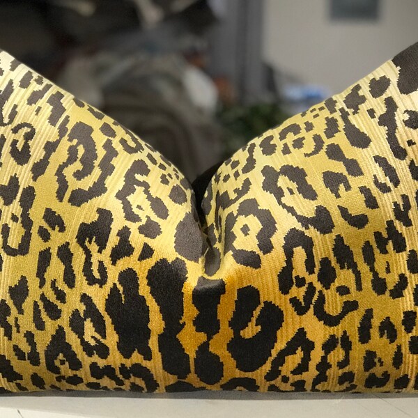 Leopard Bolster Pillow Etsy