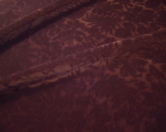 Ralph Lauren Aubergine "FINCHLEY ROAD" Gaufrage Mohair Velvet Fabric - LFY28105F - Retails 520.00 yd - Below Wholesale - 5.5 yds - Free Ship