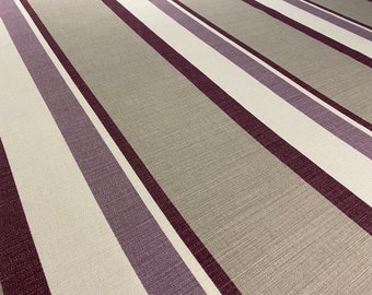 Romo Cassis "KOHANA" English Cotton and Linen Printed Stripe Fabric - 7632/06 - Retails 142.50 yd - Below Wholesale - 3.75 yds