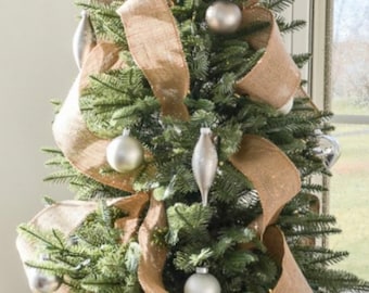 ONE Spool Rustic "CORLISS" French Farmhouse Passementerie Burlap Ribbon Trim - Serged Edges - 3" Wide - 10 yds - 5 Spools AVAILABLE