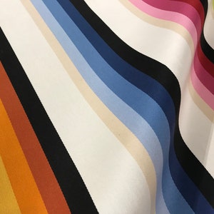 MISSONI Spectrum BALBIANELLO Italian Cotton Sateen Woven Prism Stripes Fabric Retails 475.00 yd Below Wholesale 2.3 yds RARE image 3
