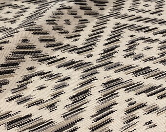 Romo Slate "ESTERO" Woven Geometric Diamond Indoor Outdoor Jacquard Fabric - 7948-01 - Retails 180.00 yd - Below Wholesale - 1.3 yds
