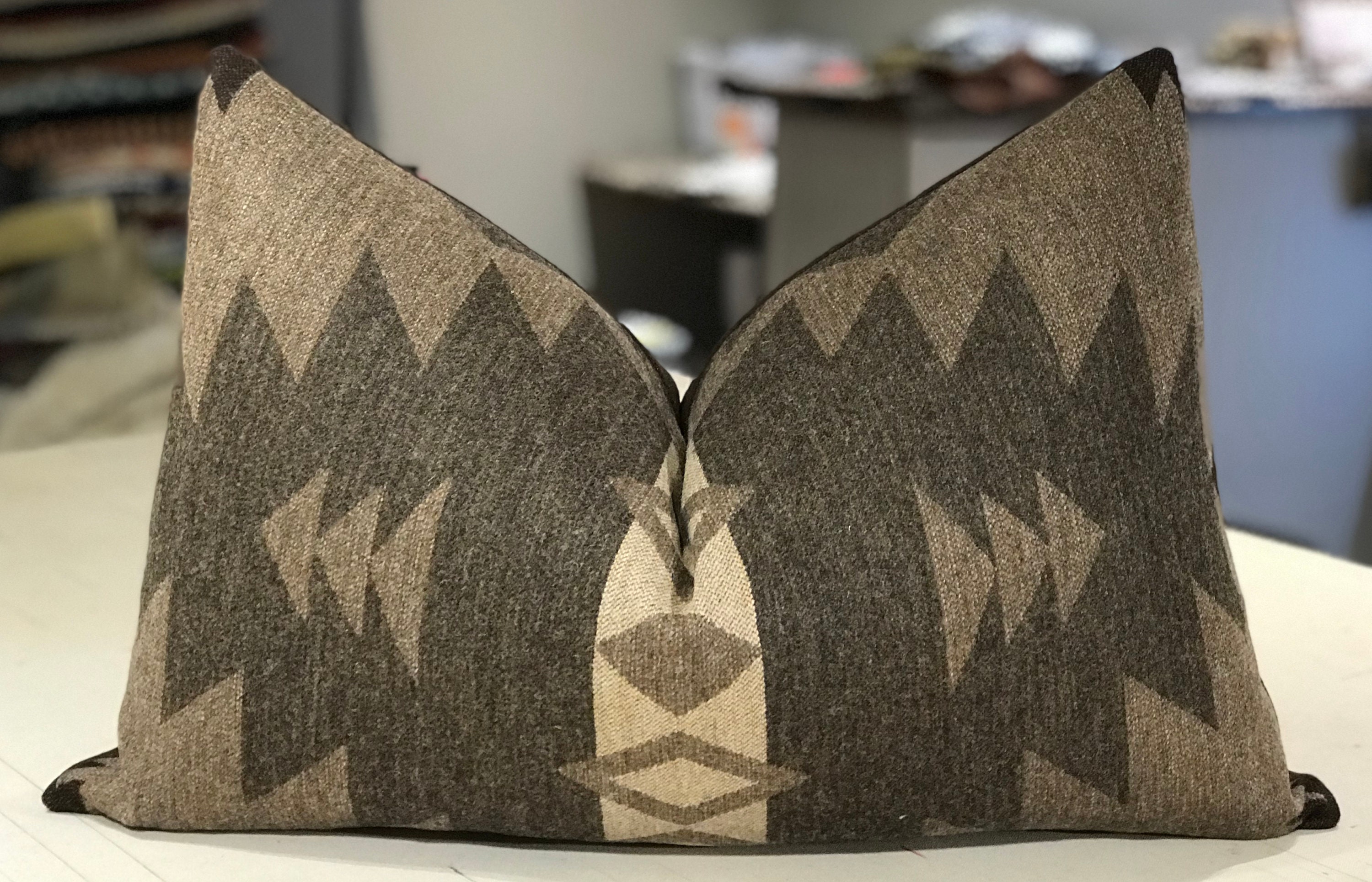 One Ralph Lauren Earth Telluride Trading Blanket Custom Bolster