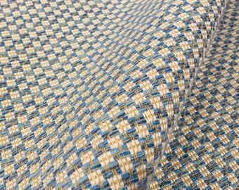 Lee Jofa Sky "ALTURAS" Solution Dyed Acrylic Check Indoor Outdoor Fabric - 2018109-15 - Retails 264.00 yd - Below Wholesale - 1.6 yds