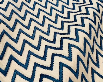 Kravet Design /Barclay Butera Nile "ORCHHE STITCH" Chevron Embroidered Fabric - 32915-5 - Retails 149.00yd - Below Wholesale - 1.19 yds