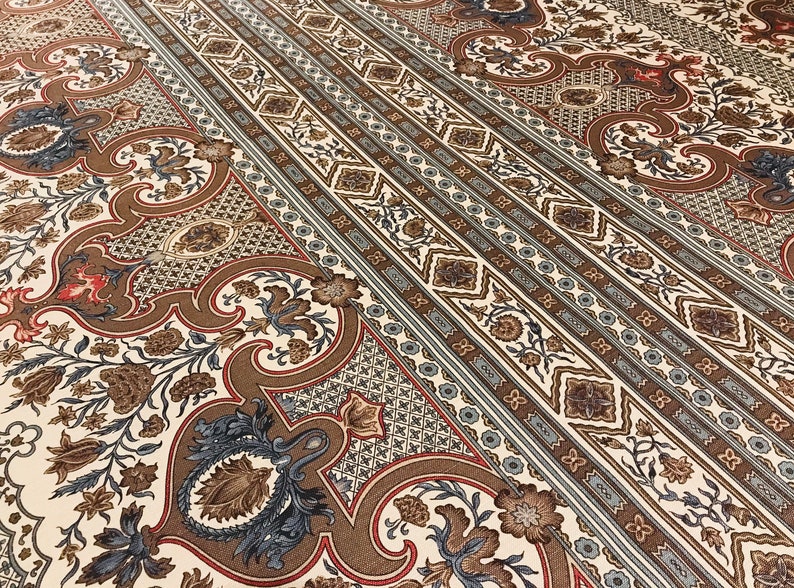 Retails 296 yd BR-79743-881 Below Wholesale 2 yds Brunschwig /& Fils Tobacco DIGBY/'S TENT French Linen Cotton Moroccan Print Fabric