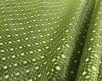 Lee Jofa / Aerin Lauder Peashoot "SHORIDGE" Italian Geometric Cut Velvet Fabric - 2013115-23 - Retails 490.00 yd - Below Wholesale - 6 yds