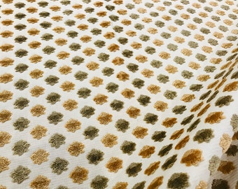 Zoffany Natural "CABARET" Regal English Cut Velvet Fabric - REG01003 - Retails 315.00 yd - Below Wholesale - 1.5 yds