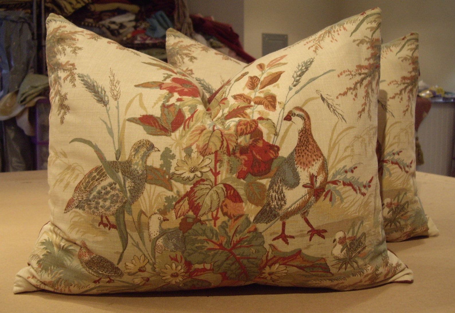 Schumacher Autumn QUAIL MEADOW English Pheasant Etsy