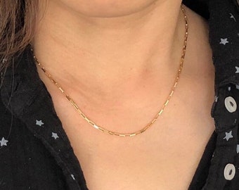 Gold Fill SMALL LINK CHAIN Necklace also in Sterling Silver