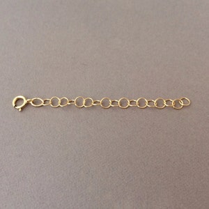 ADD ON Extension Chain Gold Fill Rose Gold Fill or Sterling Silver