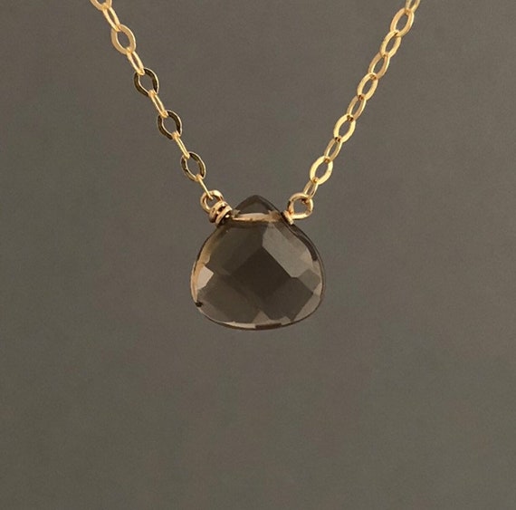 Brown Smoky Quartz Necklace Available 