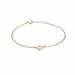 Itsy Bitsy Gold Fill Four Leaf Clover Bracelet also in Rose Gold Fill and Sterling Silver 