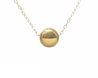 Gold Fill Ball Bead Necklace