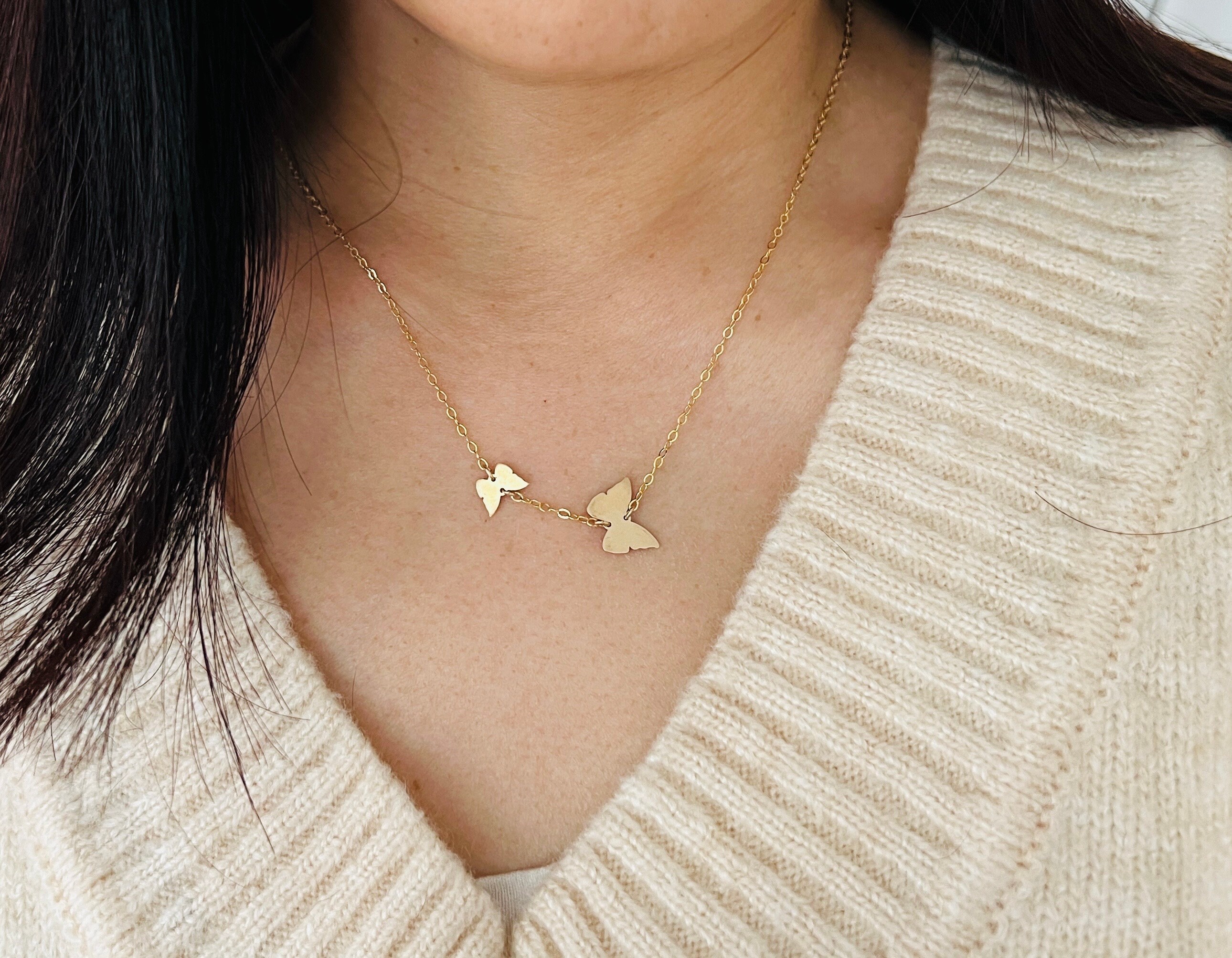Two butterfly necklace discount
