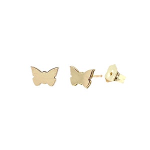 Butterfly Post Earrings Gold Fill, Rose Gold Fill, or Sterling Silver