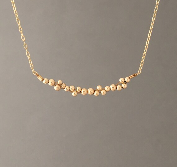 Pearl Cluster Anklet in Rose Gold Fill