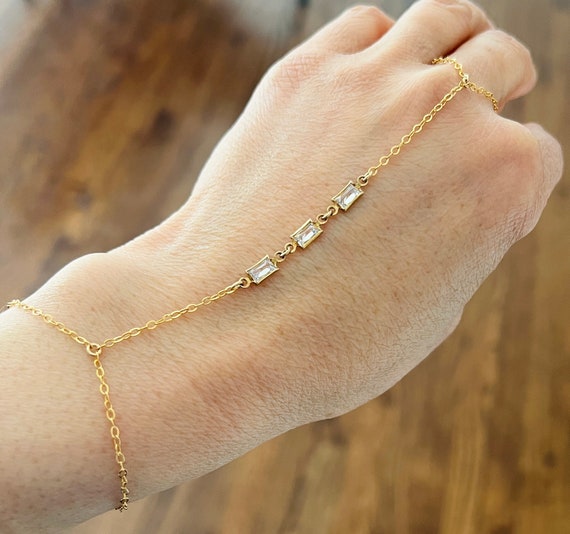 Swarovski hand chain discount