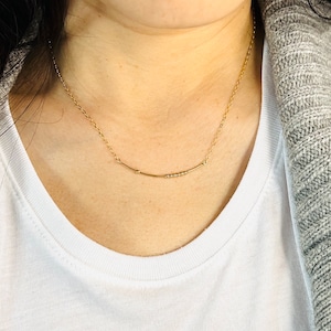 CUSTOM Gold Fill Morse Code Necklace, also in Sterling Silver - Personalized Necklace - Custom, Minimalist, Handmade Jewelry