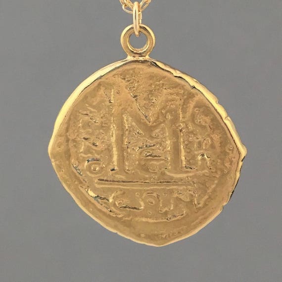Large Ancient Coin Pendant Gold Necklace Ac1 - Ancient Coin Pendants Images Large Ancient Coin Pendant Gold Necklace Ac1 - Ancient Coin Pendants Images