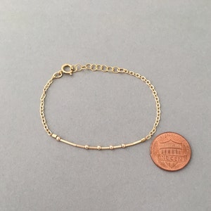 CUSTOM Morse Code Gold Fill Bracelet Also Available in Sterling Silver ...