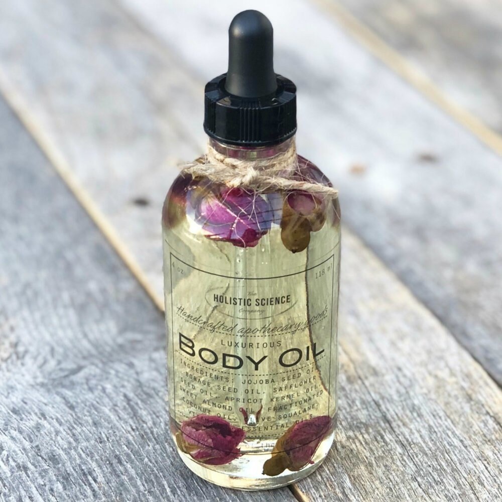 Bath & Body Oil Rose 4oz Etsy