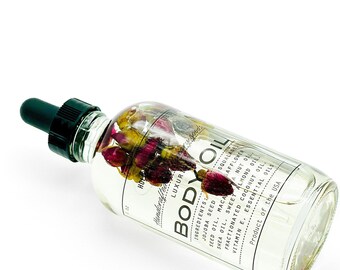 Bath  and  Body Oil: Rose, 4oz