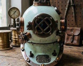 Mark V djuphavsdykarhjälm – Antik nautisk samlarvara, Steampunk-dekor