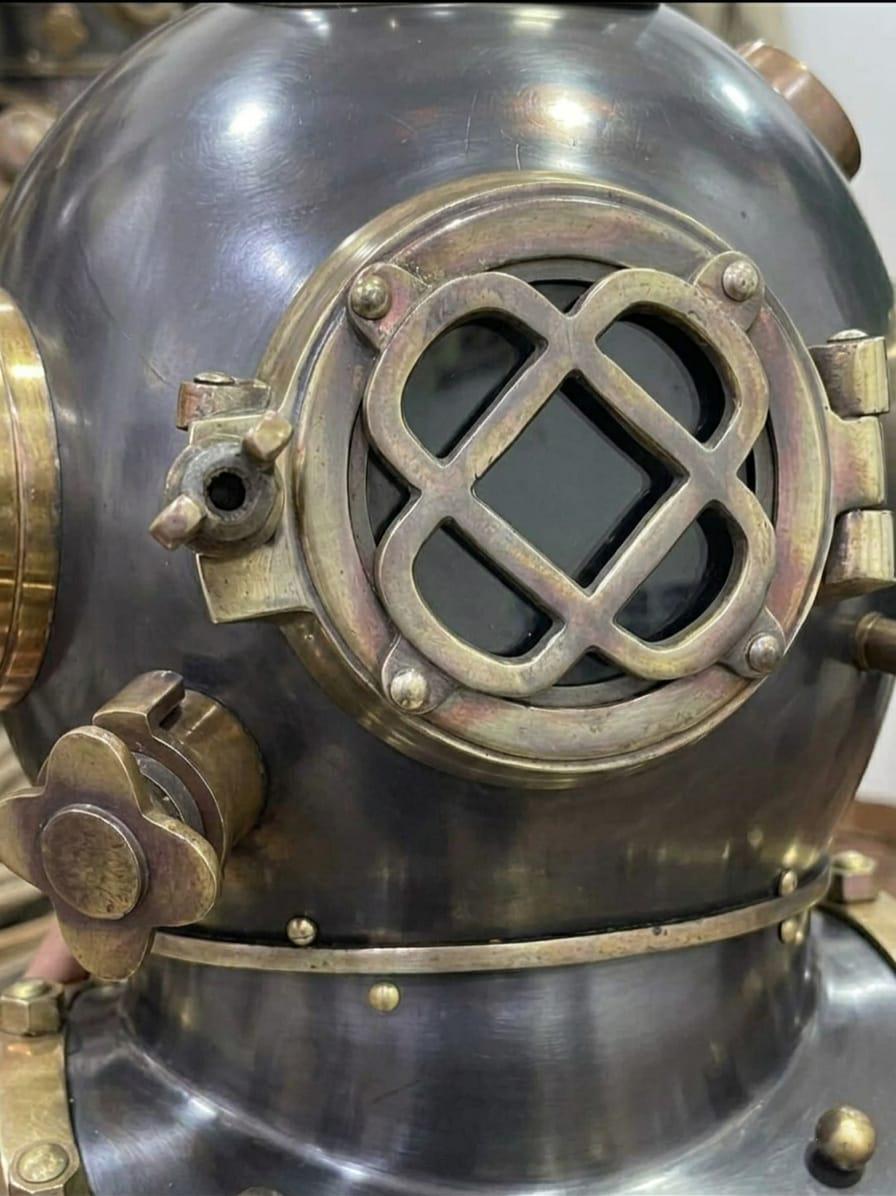 Buy Antique Style Mark V Diving Helmet – Brass Steel Nautical Decor ...