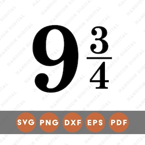 Quai 9 3/4 SVG : Wizard Train Station Design (téléchargement numérique)