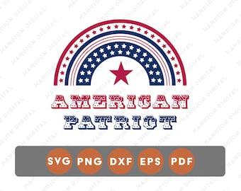 American Patriot Retro, Transferências DTF PNG, Adesivo para Copo Sublimado, Estampas para Camisetas